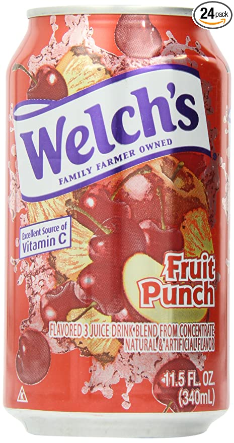  Welch's Fruit Punch Drink , 11.5-Ounce Cans (Pack of 24)  - 041800309009