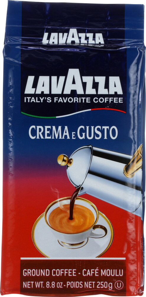 LAVAZZA: Coffee Brick Crema Gusto Ground, 8.8 oz - 0041953038351