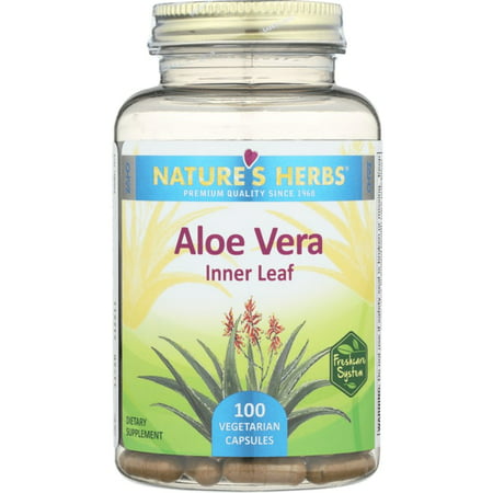 Nature s Life Aloe Vera Inner Leaf | Skin Health Digestive Support & Regularity Formula | With Fennel | Non-GMO & Vegan | No Fillers | 100 Veg Caps - 041954179725