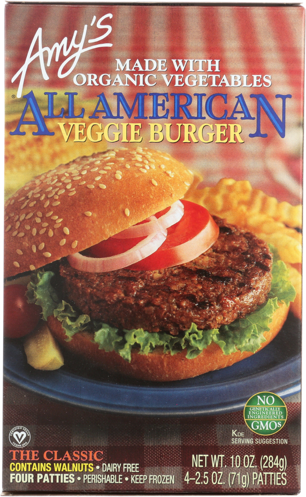 Amy'S, All American Veggie Burger Patties - 042272000159