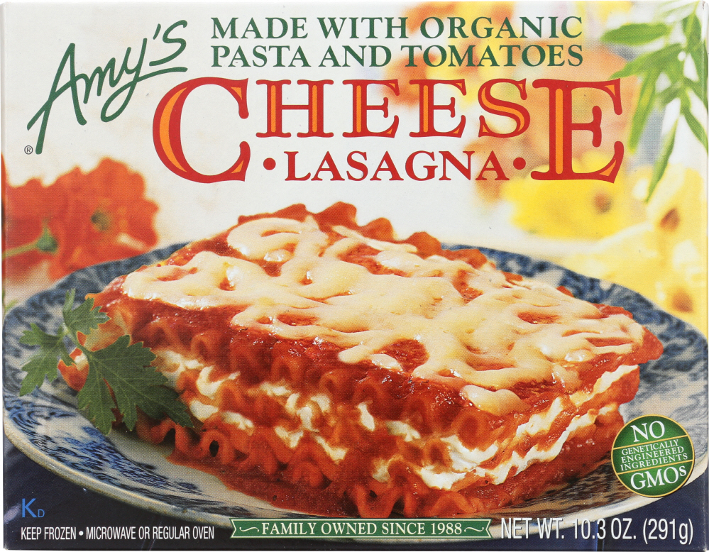 AMY’S: Cheese Lasagna, 10.3 Oz - 0042272000357