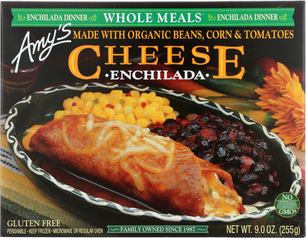 AMY’S: Cheese Enchilada Whole Meal, 9 oz - 0042272000579