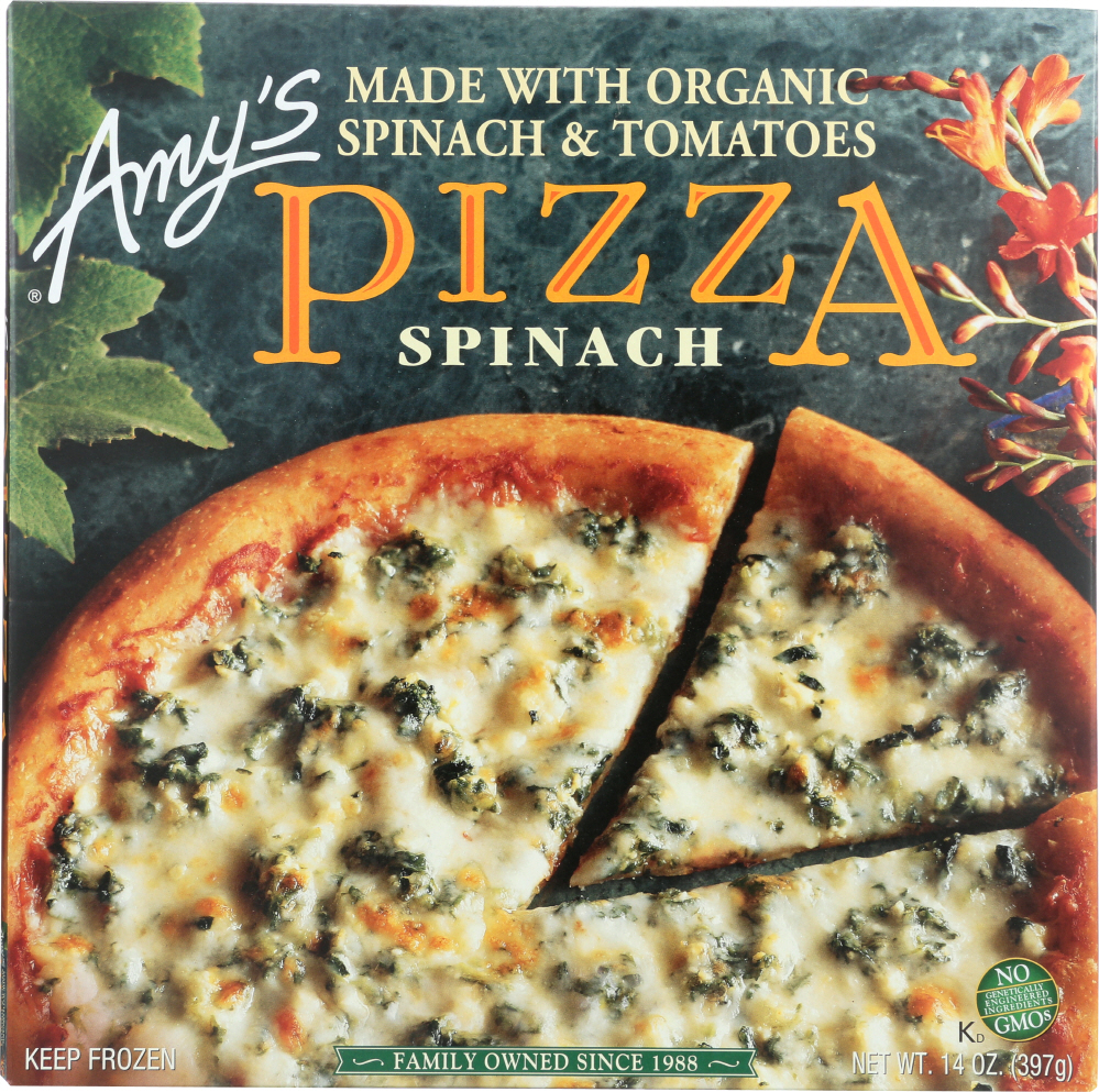 AMY’S: Spinach Pizza, 14 oz - 0042272001026