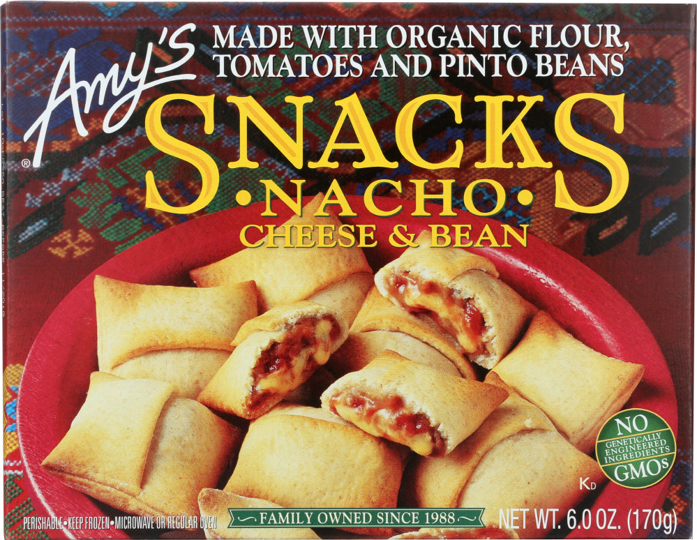 AMY’S: Nacho Cheese & Bean Snacks, 6 oz - 0042272001231