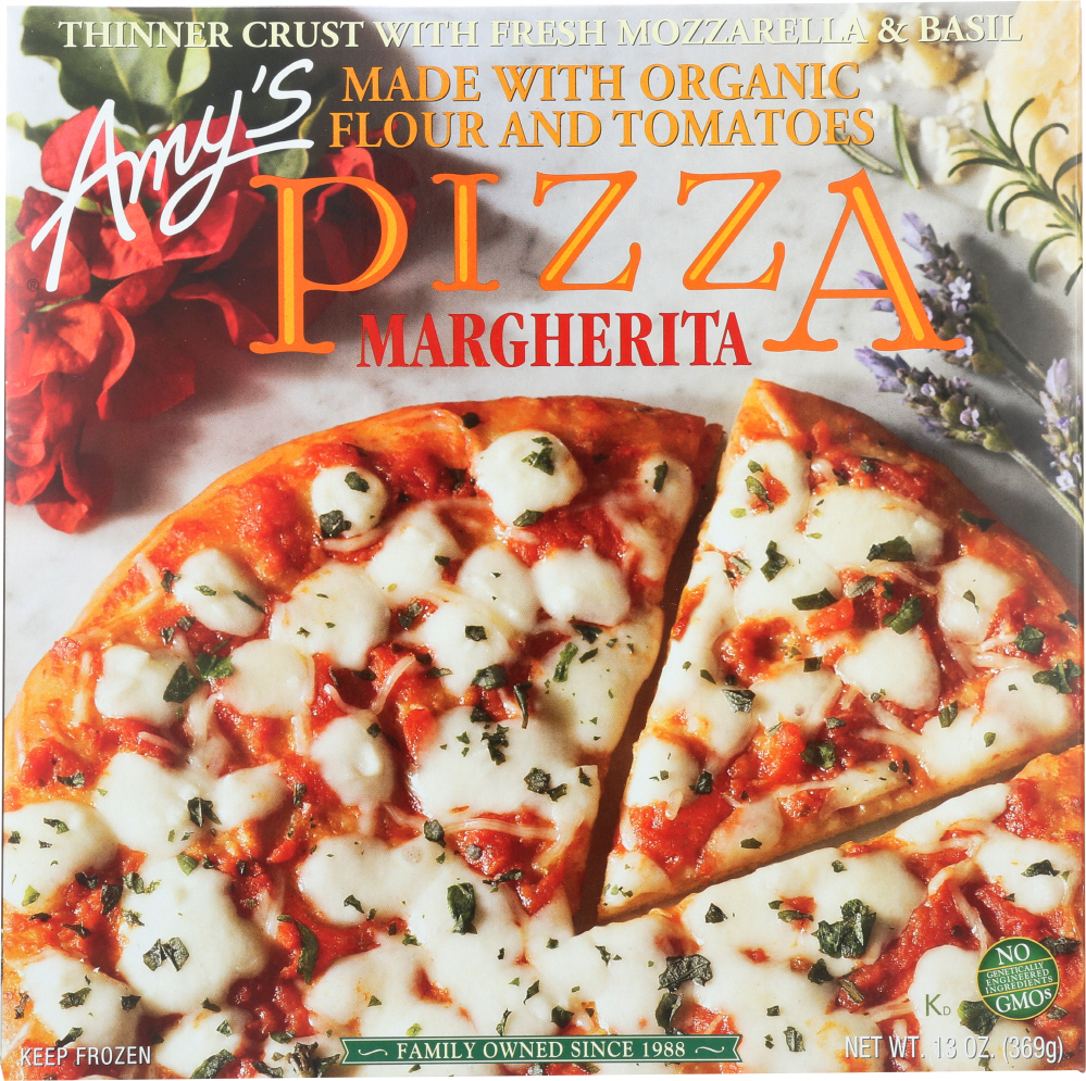 Thin Crust Topped With Mozzarella Margherita Pizza - 042272001996
