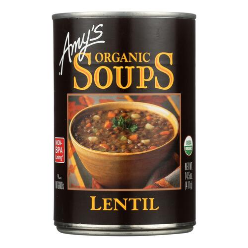 Amy's - Organic Lentil Soup - Case Of 12 - 14.5 Oz - 042272005024