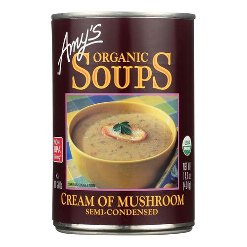 Amy's - Organic Cream Of Mushroom Soup - Case Of 12 - 14.1 Oz - 042272005062