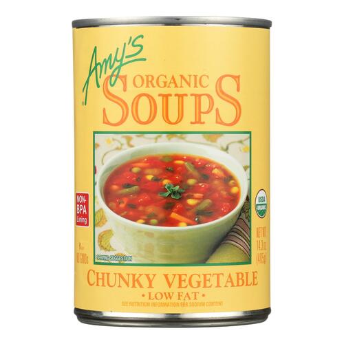 Amy's - Organic Chunky Vegetable Soup - Case Of 12 - 14.3 Oz - 042272005406