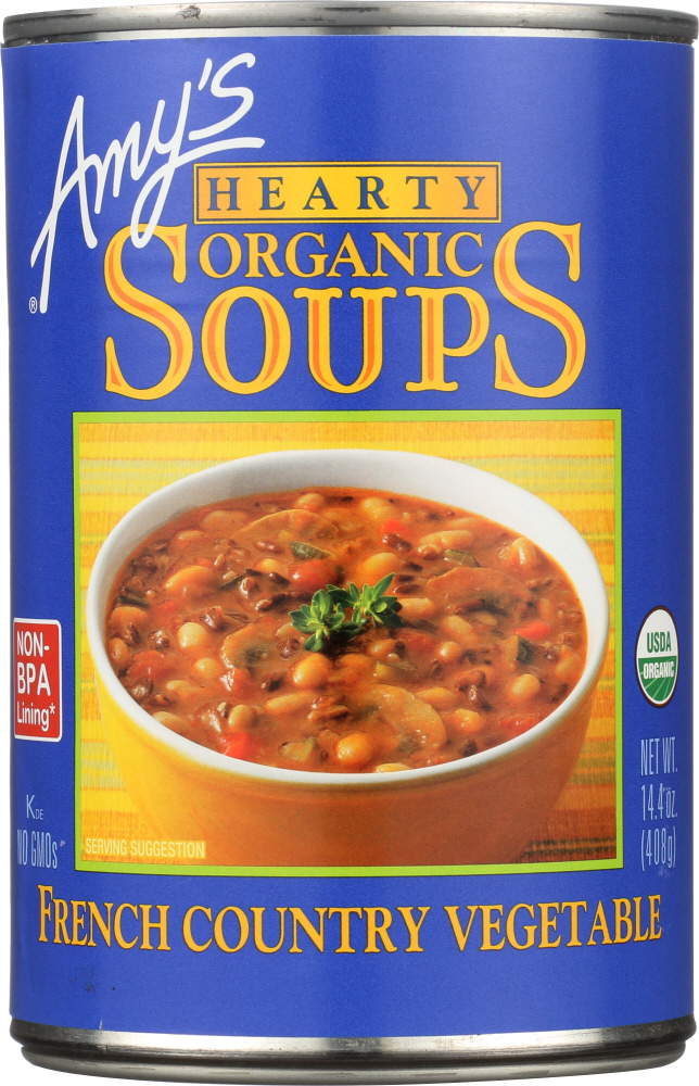 AMYS: Soup Vegetable French Country Gluten Free, 14.4 oz - 0042272005918