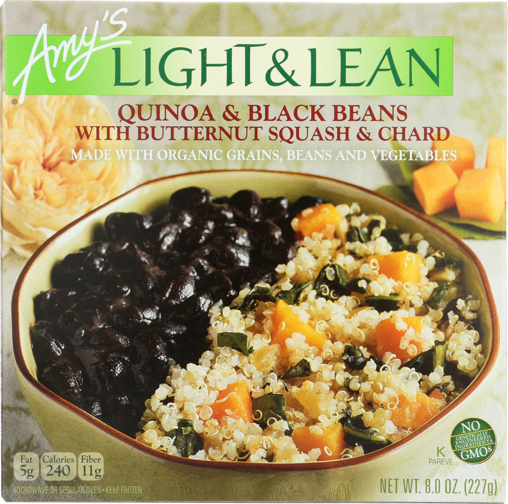 AMYS: Light and Lean Quinoa and Black Beans, 8 oz - 0042272009022