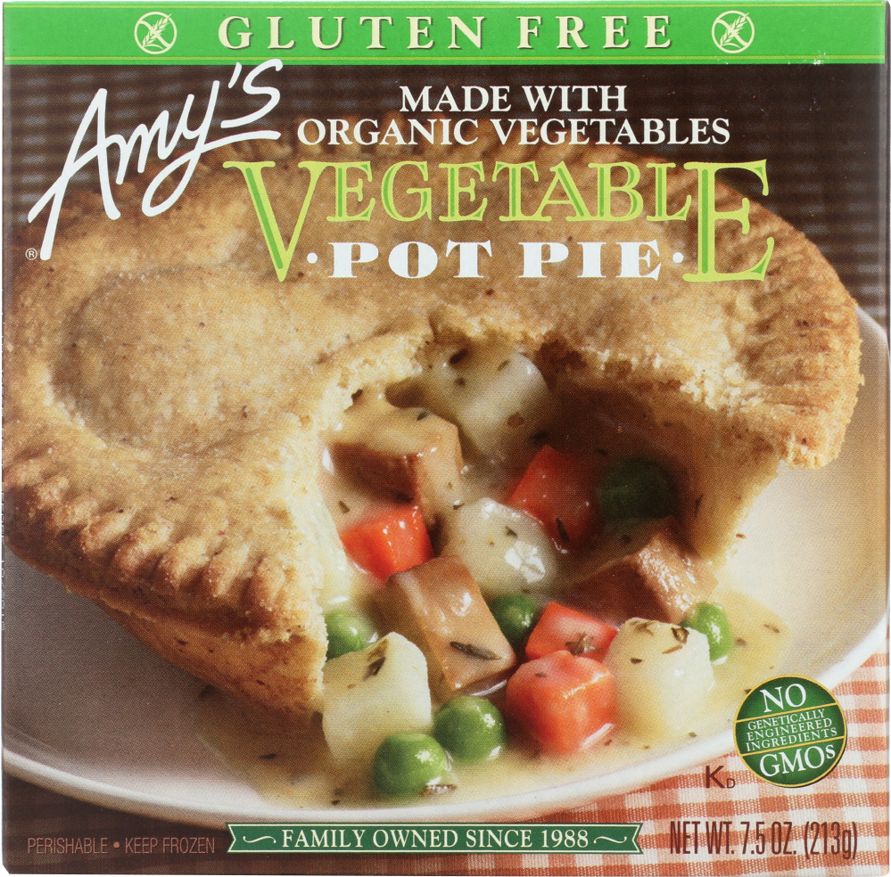 AMYS: Gluten Free Vegetable Pot Pie, 7.50 oz - 0042272009060