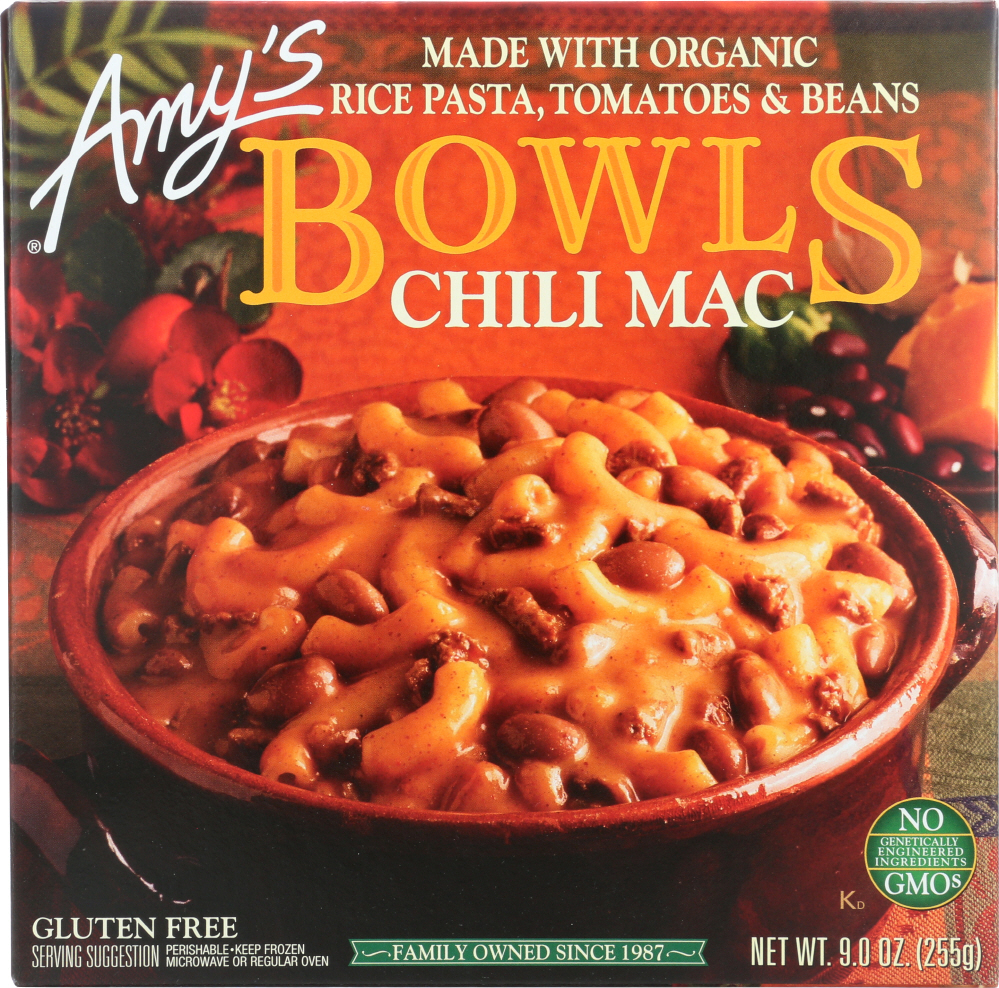 AMYS: Chili Mac Bowl, 9 oz - 0042272010578