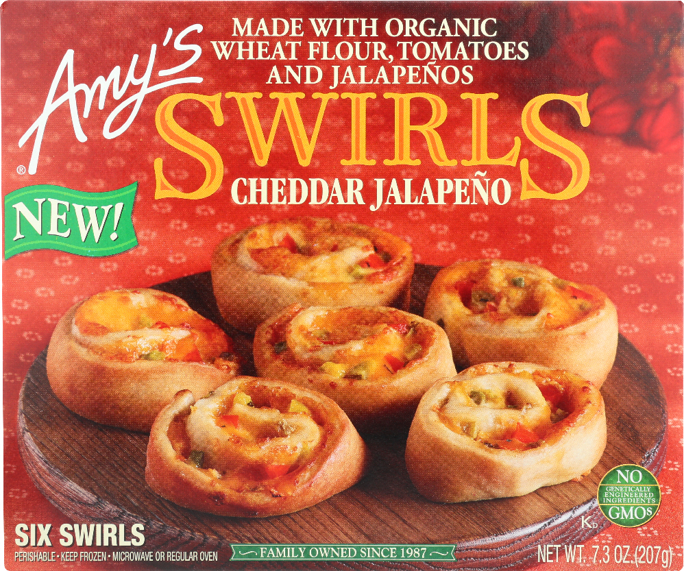 Amy'S, Swirls Cheddar Jalapeno - 042272010950