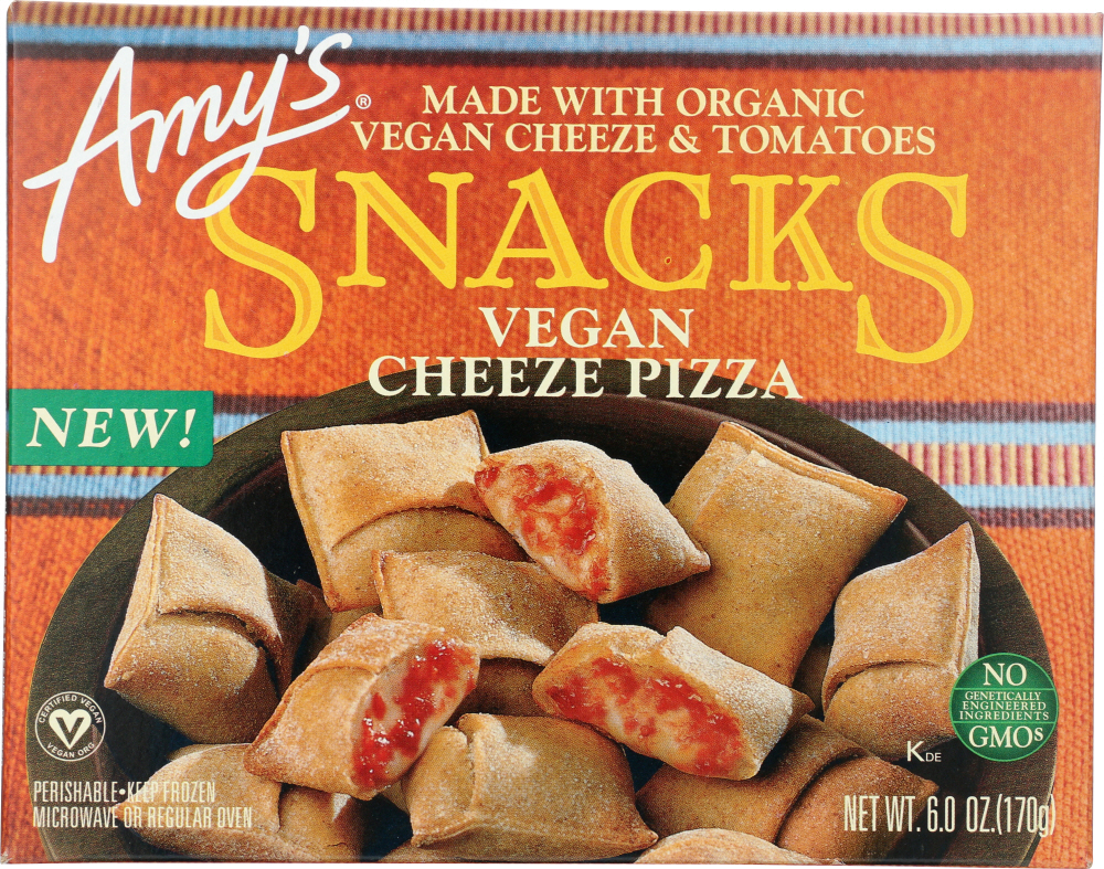 AMYS: Vegan Cheeze Pizza Snack, 6 oz - 0042272011919