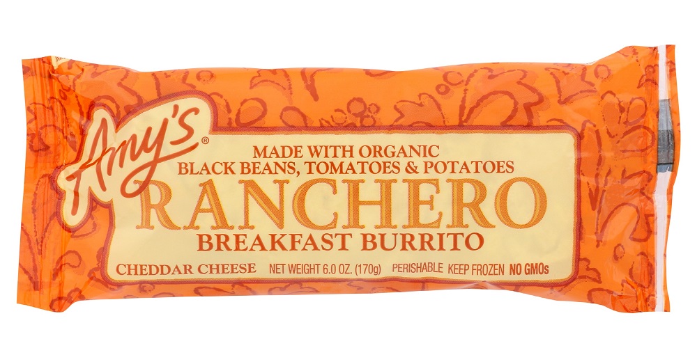 AMYS: Ranchero Breakfast Burrito, 6 oz - 0042272012114