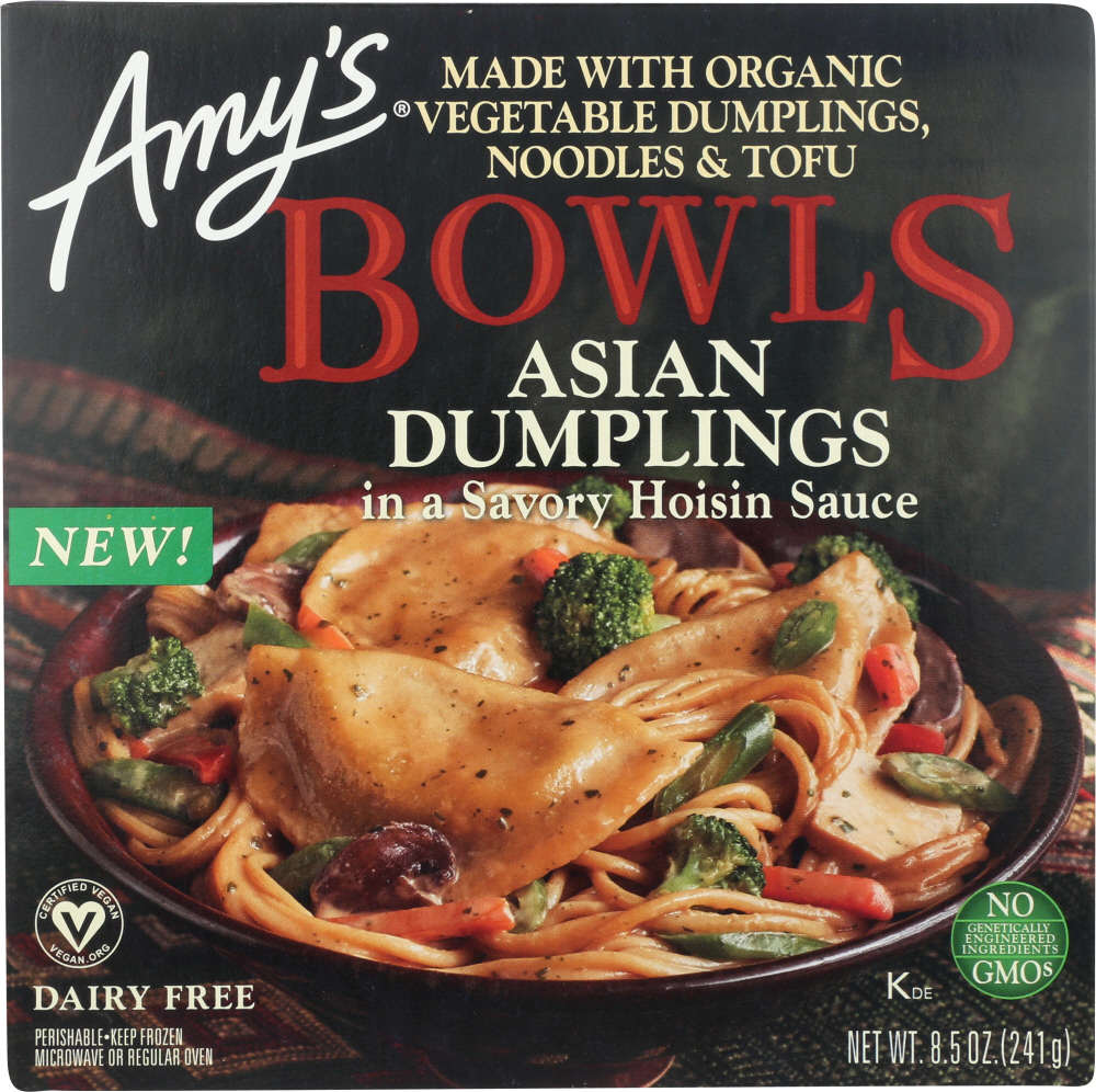 AMYS: Asian Dumplings Bowl, 8.50 oz - 0042272012190