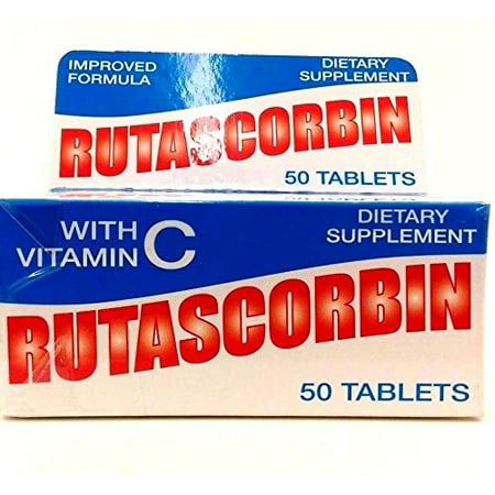 Rutascorbin with Vitamin C 50 Tablets - 042279181059