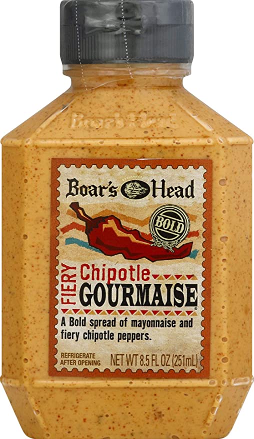  BOARS HEAD CHIPOTLE GOURMAISE REGULAR FAT CONTENT SQUEEZE BOTTLE RP 8.5 OZ  - 042421161328