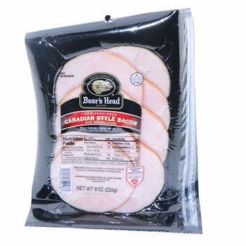 Canadian style bacon with natural juices - 0042421500288