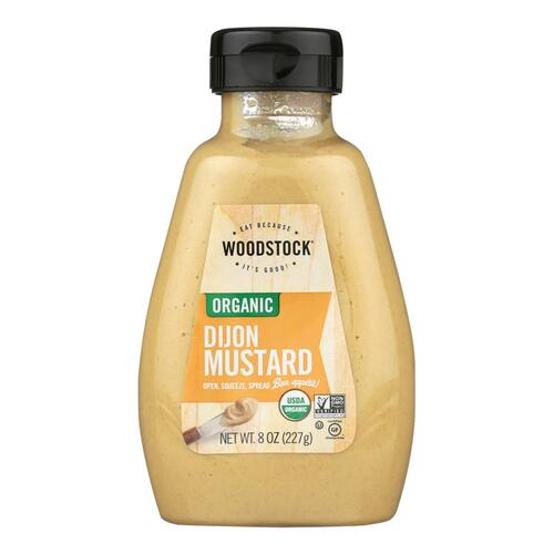 Woodstock Organic Dijon Mustard - Case Of 12 - 8 Oz - 0042563007690