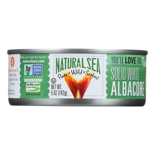 NATURAL SEA: Solid White Wild Tuna Albacore Salted, 5 oz - 0042563007751