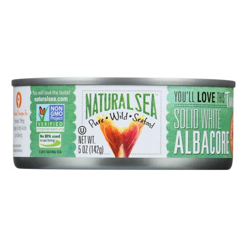 NATURAL SEA: Solid White Tuna Albacore No Salt Added, 5 oz - 0042563007768