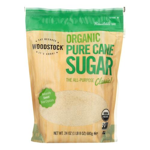 WOODSTOCK: Pure Cane Sugar Organic Classic, 24 oz - 0042563009731