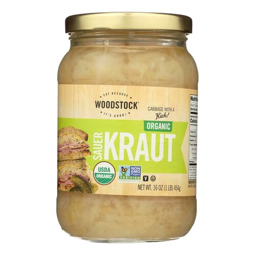 Woodstock Organic Sauerkraut - Case Of 12 - 16 Oz - 042563015046