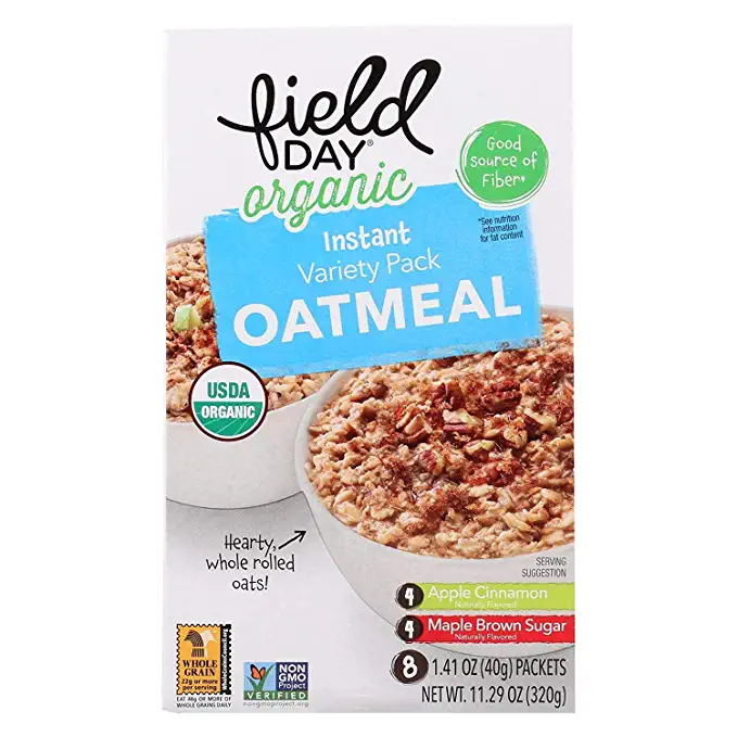 Field Day, Inst Oatmeal, Og2, Variety, Pack of 6, Size - 11.29 OZ, Quantity - 1 Case - 042563603366