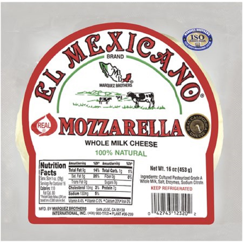Mozzarella Part Skim Milk Cheese - 042743123202