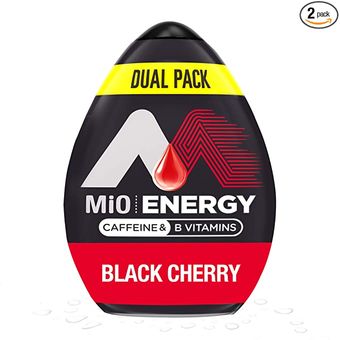  MiO Energy Black Cherry Naturally Flavored Liquid Water Enhancer 2 Count 1.62 fl oz  - 043000007785