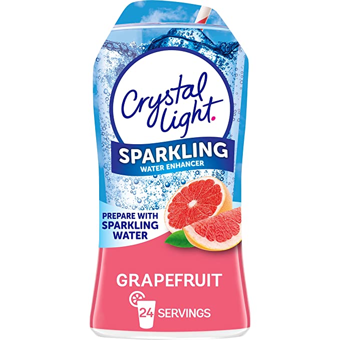  Crystal Light Sugar-Free Sparkling Grapefruit Zero Calories Liquid Water Enhancer 1 Count 1.62 fl oz  - 043000008584