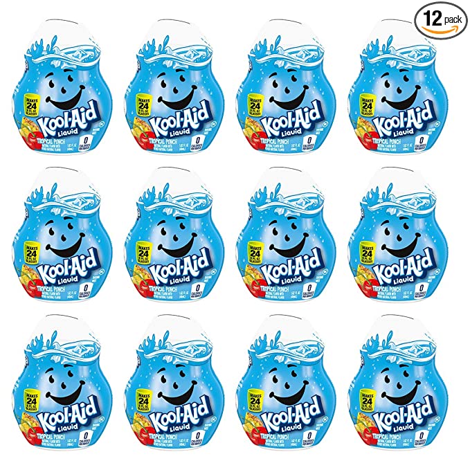 Kool Aid Tropical Punch Liquid Drink Mix, 1.62 Fluid Ounce -- 12 per case. - 043000058763