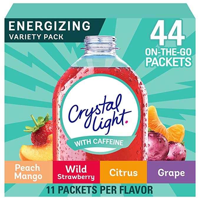  Crystal Light Energizing Variety Pack, 44 ct. On-the-Go Packets  - 043000091005