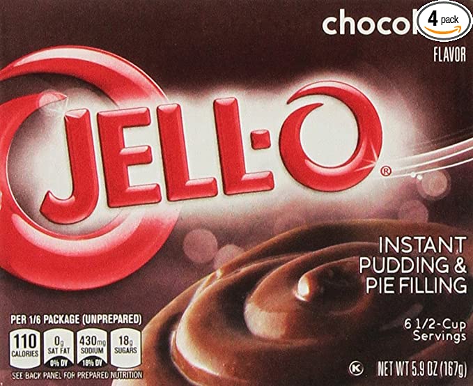 Jell-O Instant Pudding & Pie Filling Chocolate, 5.9 Oz - 043000204719