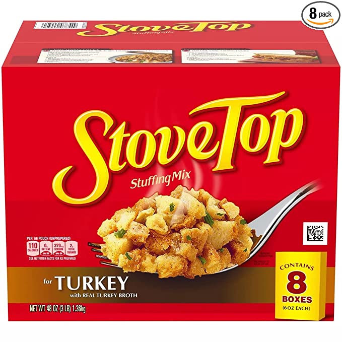  Stove Top Stuffing Mix for Turkey (6 oz. ea., 8 pk.)  - 043000285558