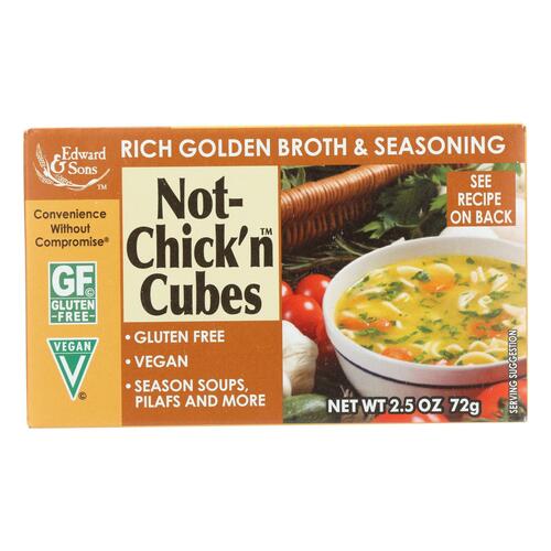 Edwards And Sons Natural Bouillon Cubes - Not Chick N - 2.5 Oz - Case Of 12 - 043182003919