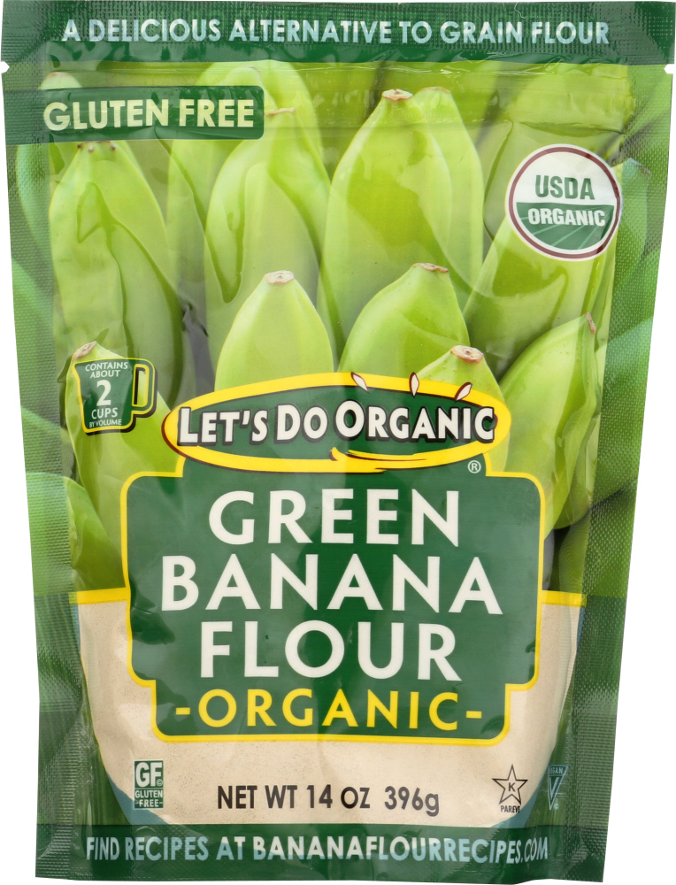 LETS DO ORGANICS: Organic Green Banana Flour, 14 oz - 0043182005401