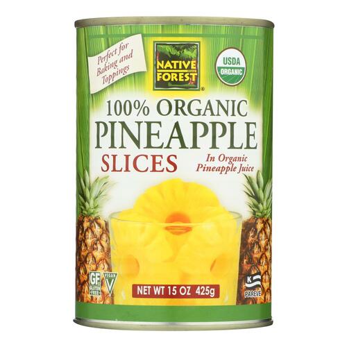 Native Forest Organic Slices - Pineapple - Case Of 6 - 15 Oz. - 043182008525