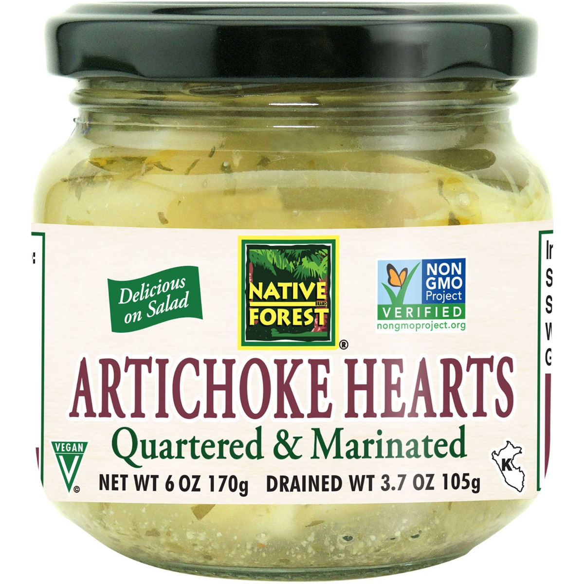 NATIVE FOREST: Marinated Artichoke Hearts Gluten Free, 6 oz - 0043182008945