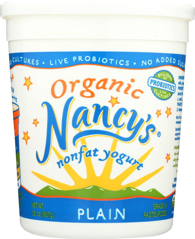 Plain Organic Probiotic Nonfat Yogurt, Plain - 043192104002