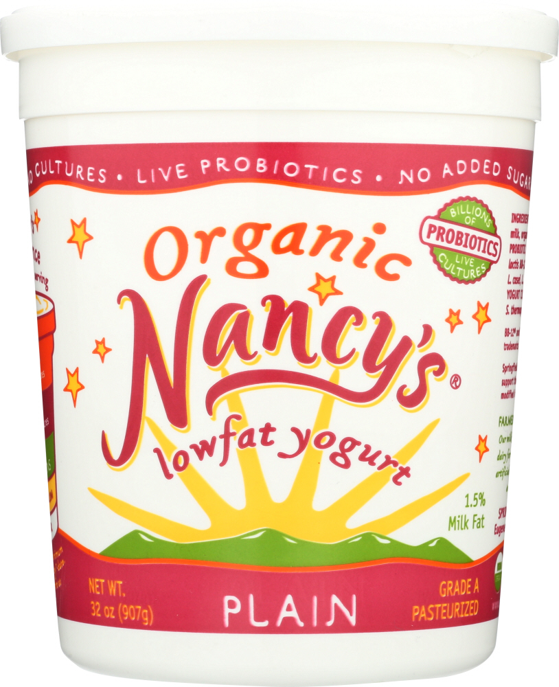Plain Organic Probiotic Lowfat Yogurt, Plain - plain