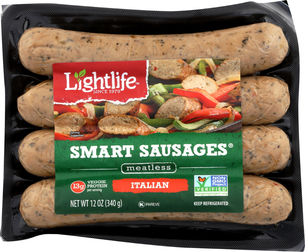 Italian Meatless Smart Sausages, Italian - pork