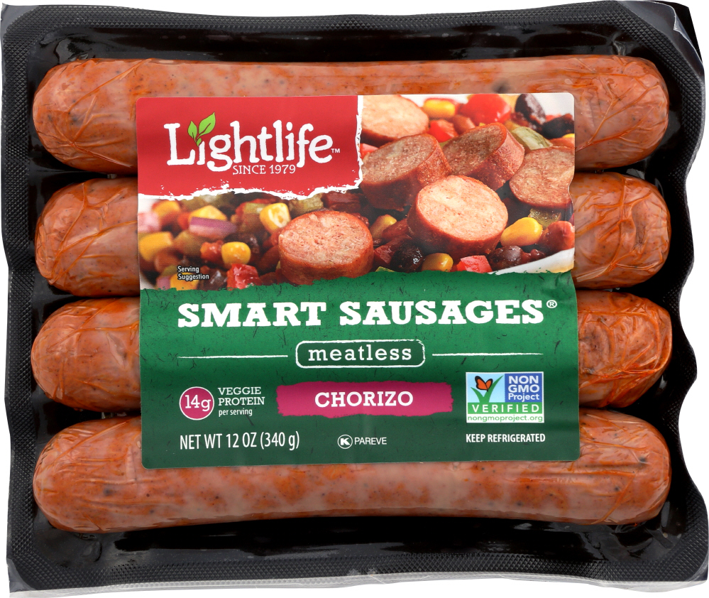 LIGHTLIFE: Smart Sausage Chorizo, 12 oz - 0043454100650