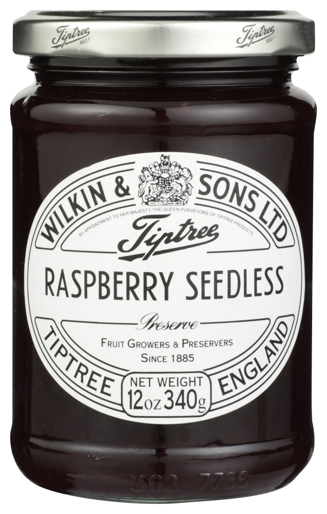 TIPTREE: Preserve Raspberry, Seedless, 12 oz - 0043647190017