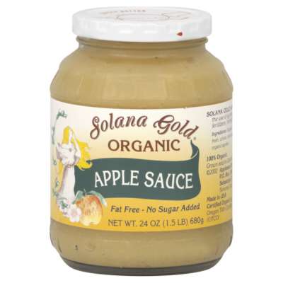 SOLANA GOLD: Organic Apple Sauce, 24 oz - 0043754002500