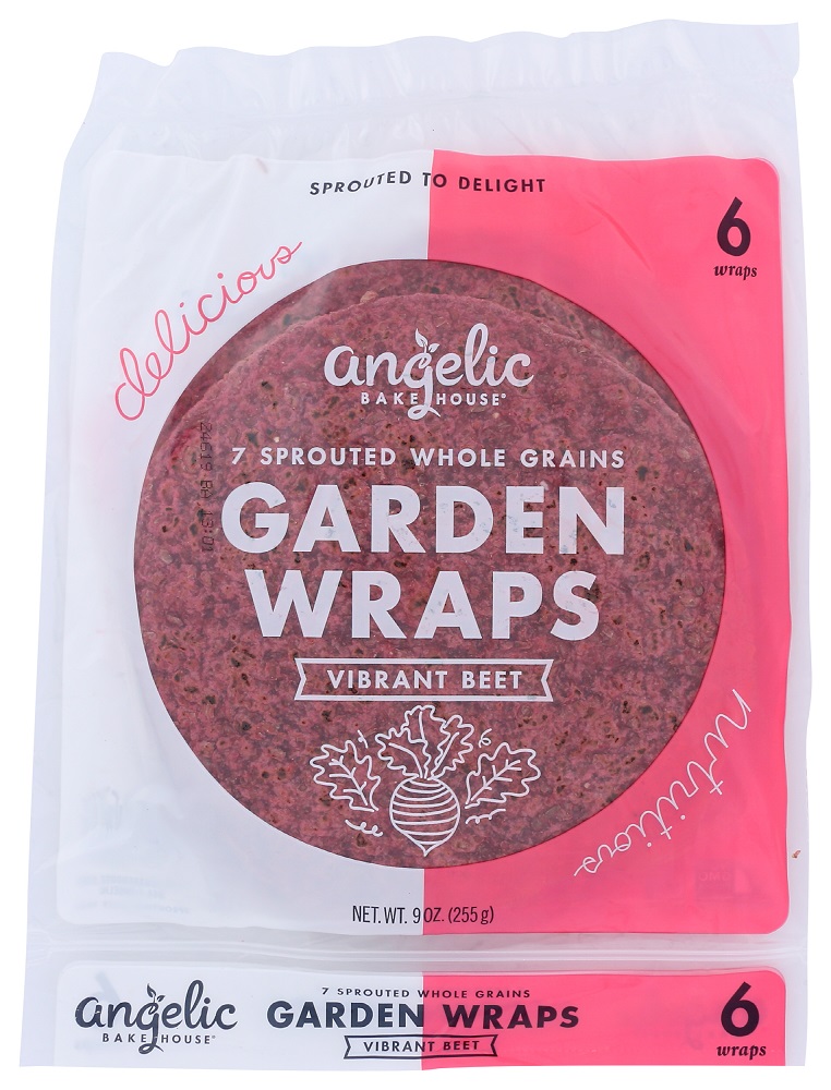 Vibrant Beet 7 Sprouted Whole Grains Garden Wraps, Vibrant Beet - 043832551036