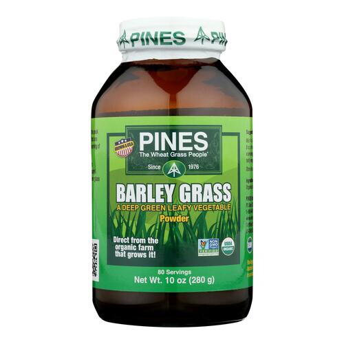 Pines International Barley Grass Powder - 10 Oz - 0043952000117