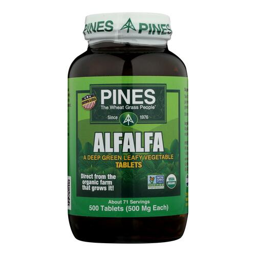 Pines International Alfalfa - Organic - Tablets - 500 Tablets - 043952000216