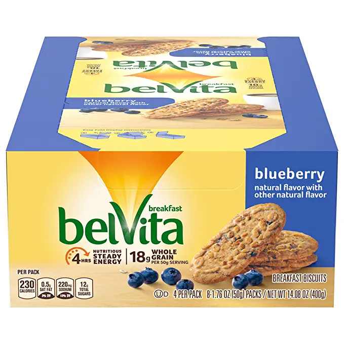  Mondelez Global Nabisco Belvita Breakfast Blueberry, 1.76 Ounce , 8 Packs - 044000029098